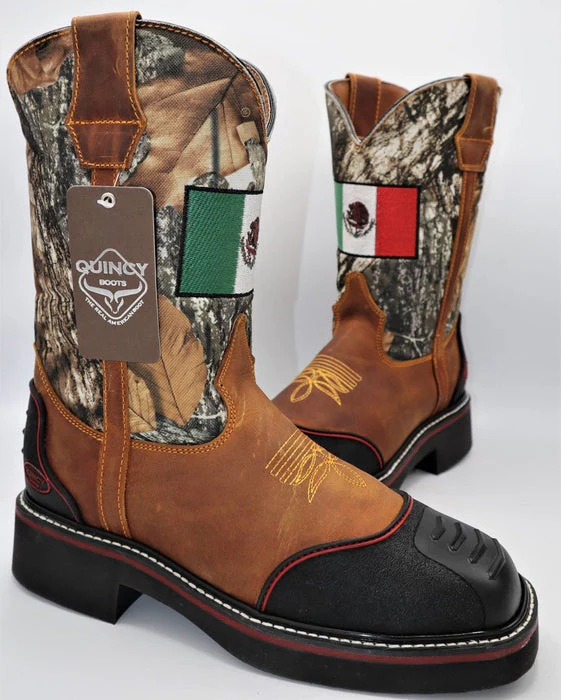 Botas de Trabajo Bandera de Mexico con Casco de Acero - Image 8