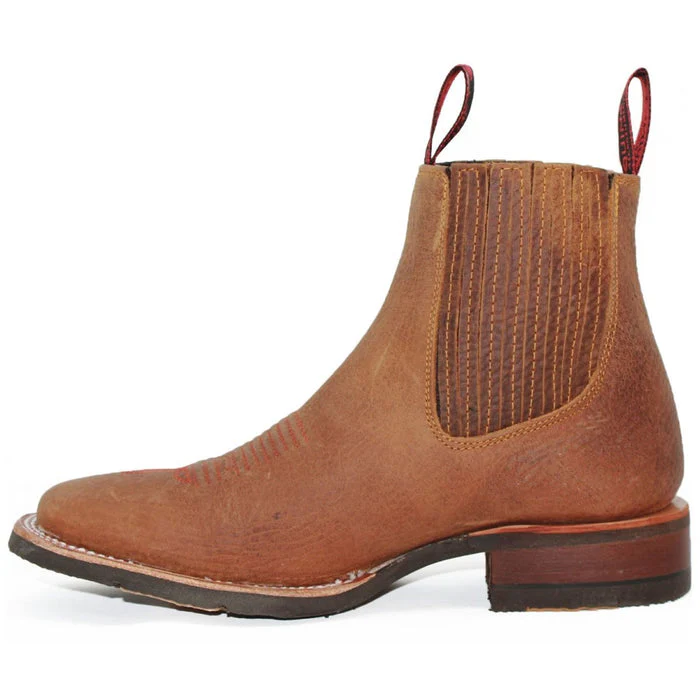 Botin Charro Quincy con Punta Cuadrada y Suela de Hule - Image 2