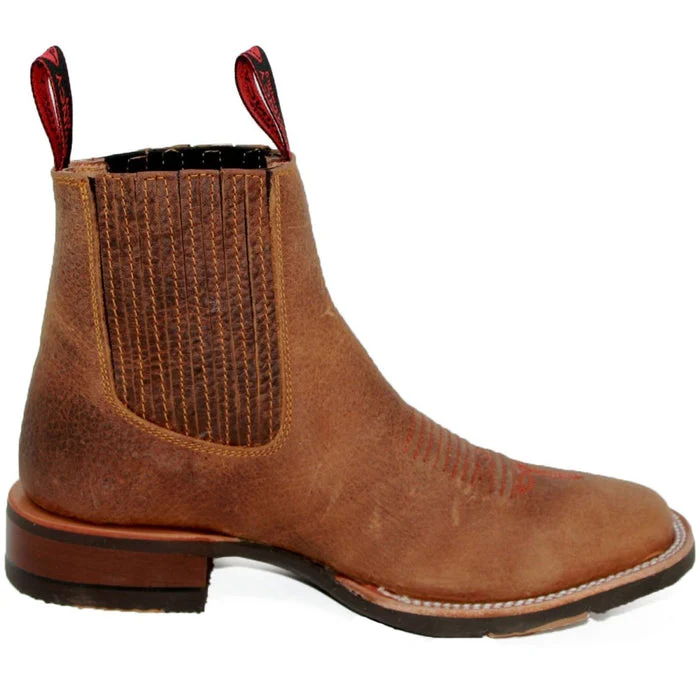 Botin Charro Quincy con Punta Cuadrada y Suela de Hule - Image 6