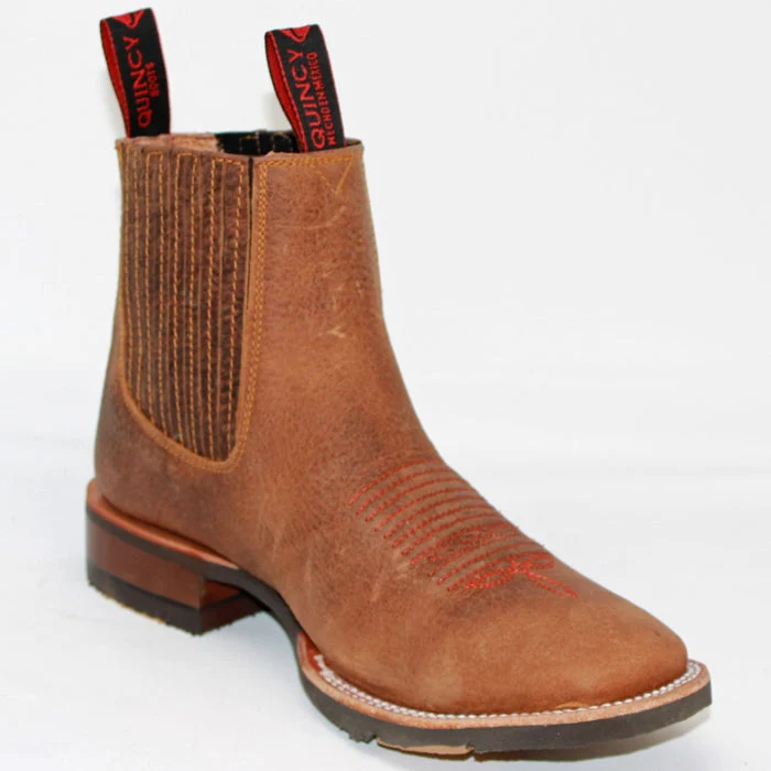 Botin Charro Quincy con Punta Cuadrada y Suela de Hule - Image 4