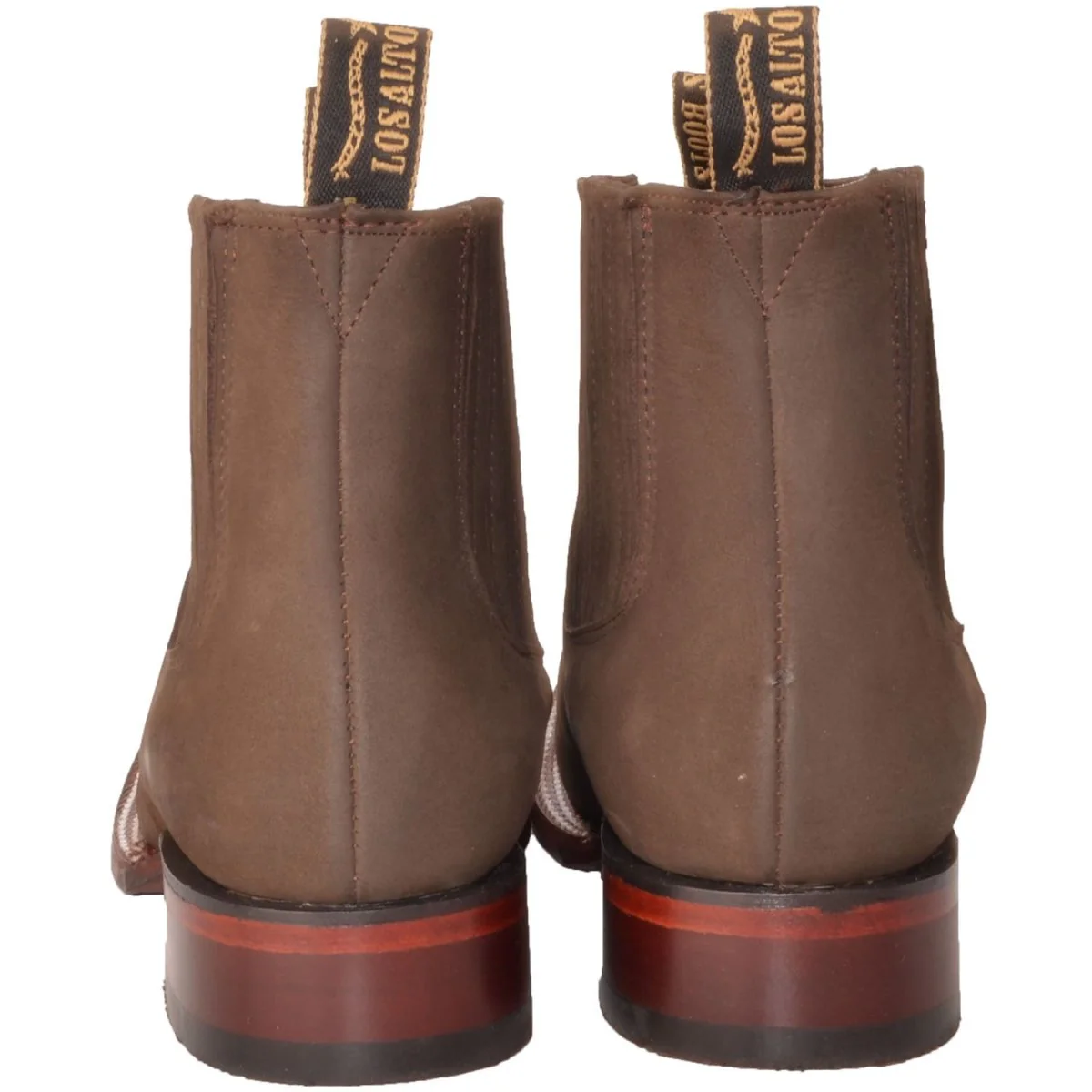 Botines Charros de Gamuza Punta Cuadrada Los Altos Boots LAB-82B6359 - Image 6