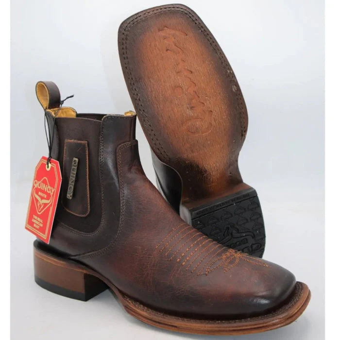 Botin Charro Quincy con Punta Cuadrada