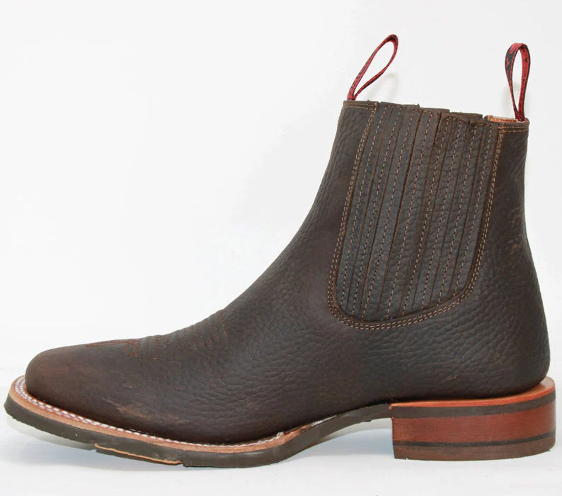 Botines Charros Quincy con Punta Cuadrada y Suela de Hule - Image 2