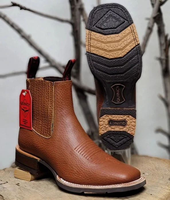 Botin Charro Quincy con Punta Cuadrada y Suela de Hule - Image 2