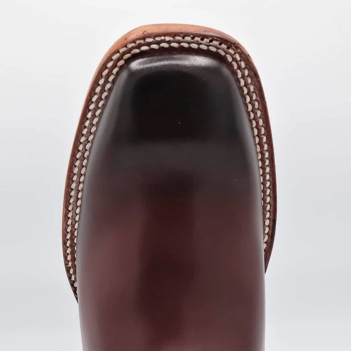 Botines Charros Quincy con Punta Cuadrada Color Vino - Image 4