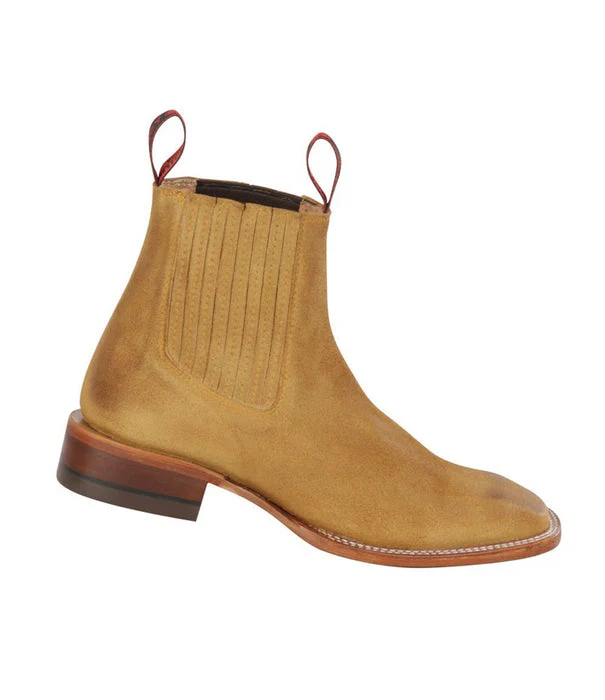 Botines Charros Quincy de Gamuza con Punta Cuadrada - Image 2