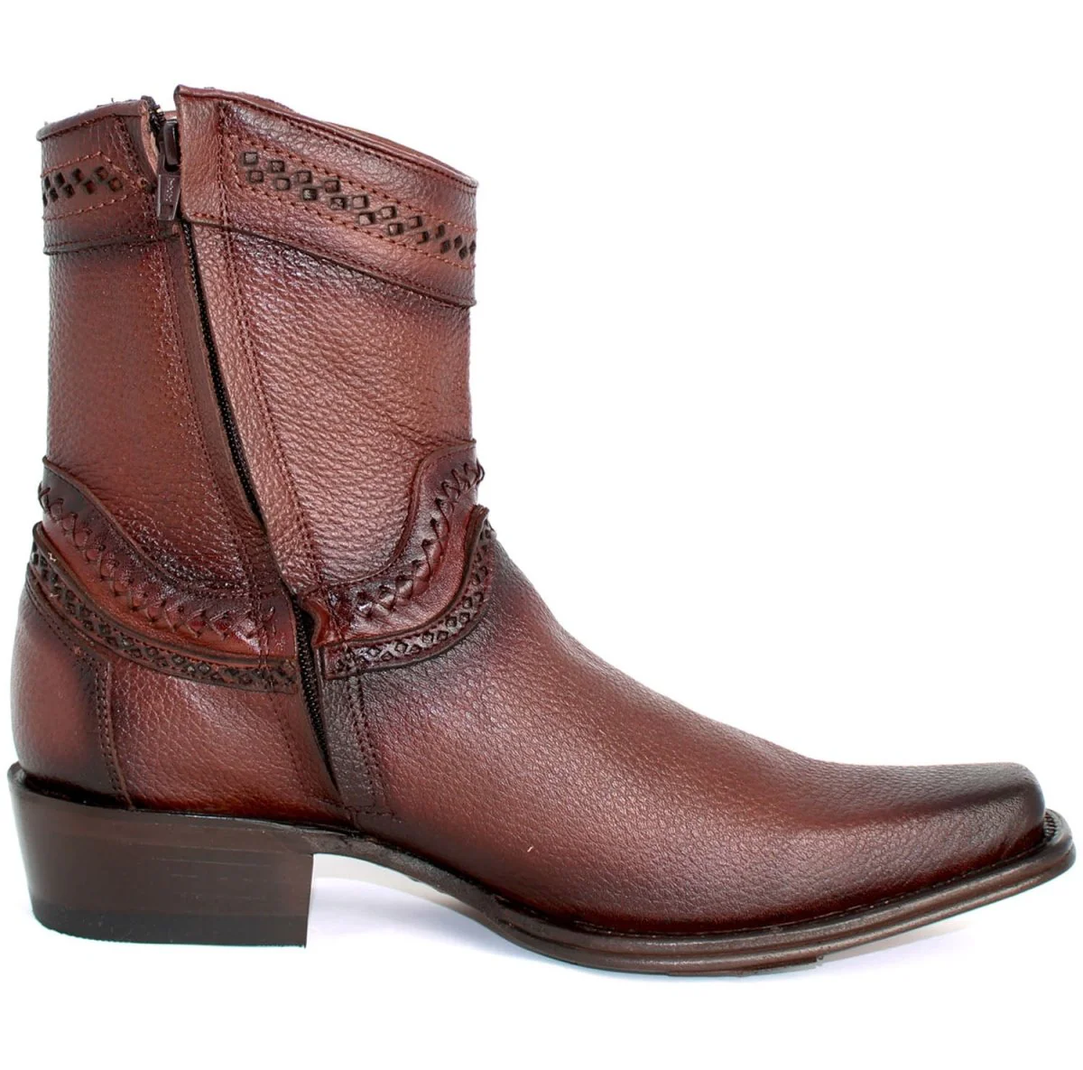 Botines de Cuero Original Punta Europea Cafe LAB-76B2716 - Image 2