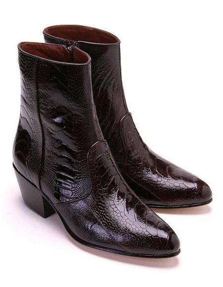 Botin Charro de Piel Avestruz Pata Horma Puntal LAB-630507 - Image 3