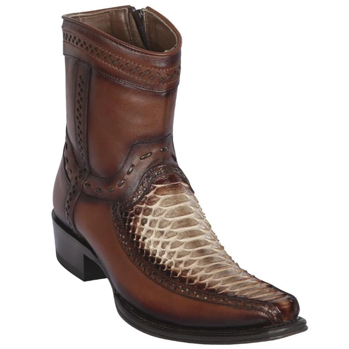 Botas de Piton con Venado Cortas Punta Europea LAB-76BF5785