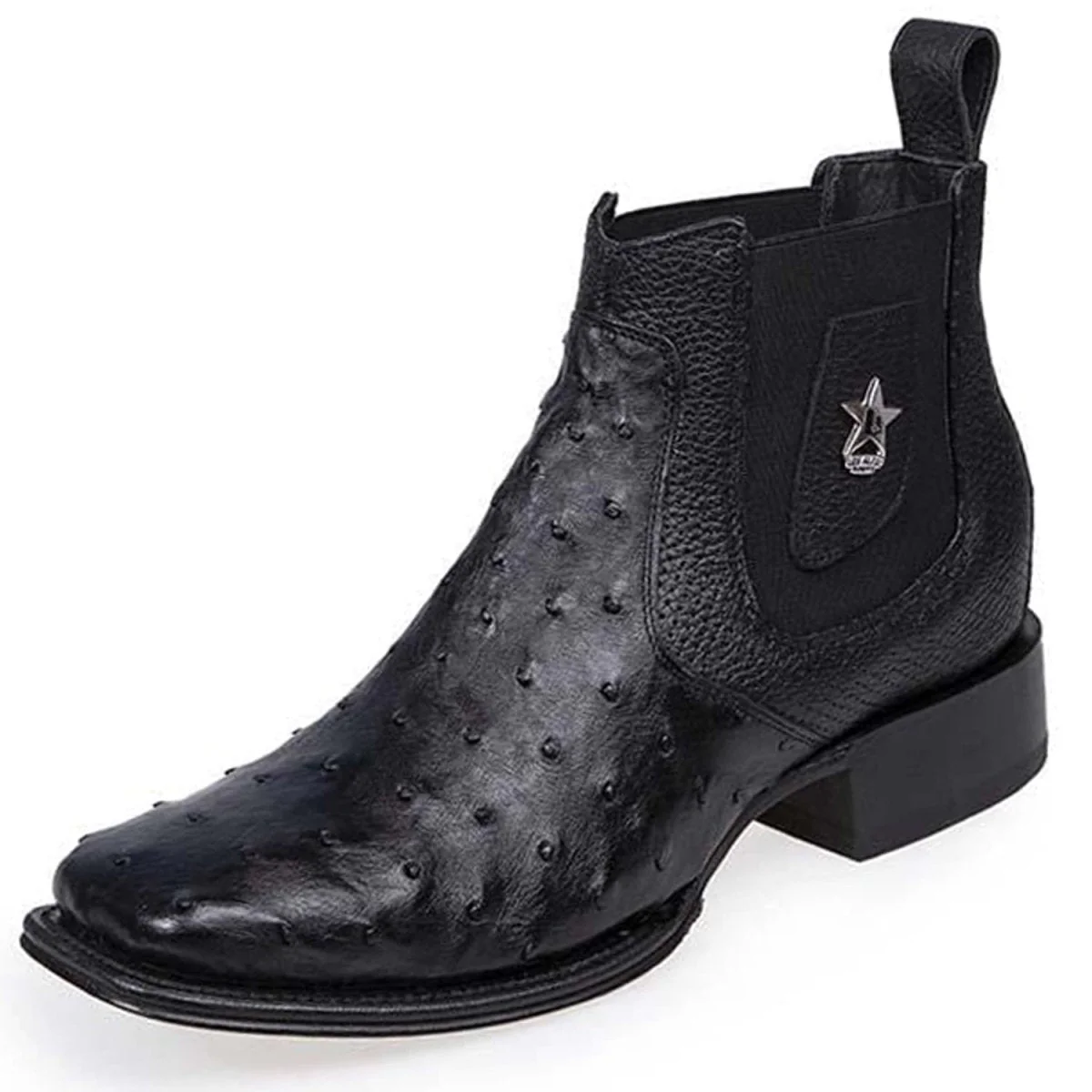 Botin Vaquero de Avestruz Original Horma Cuadrada LAB-82BV0305 - Image 2