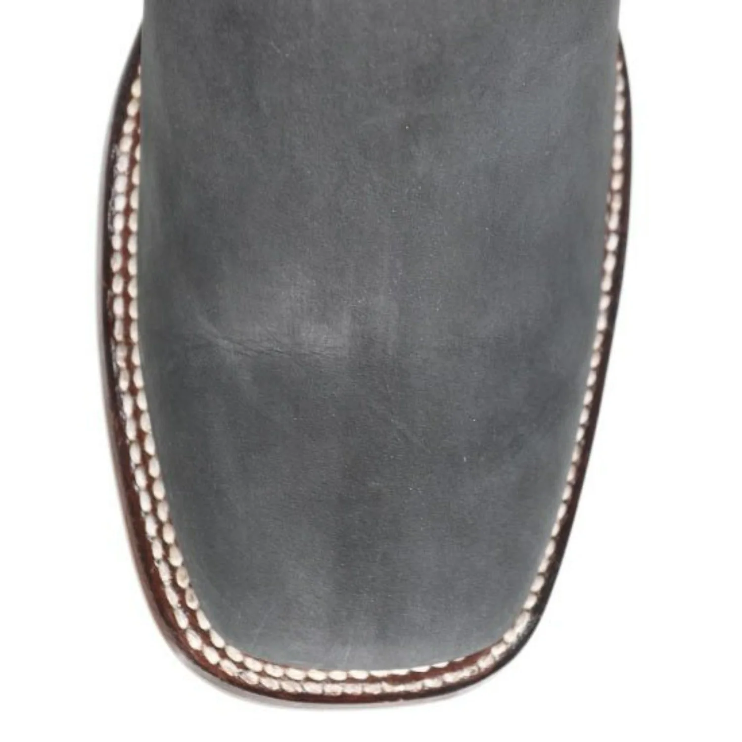 Botines Charros de Gamuza Punta Cuadrada Los Altos Boots Color Gris LAB-82B6309 - Image 4