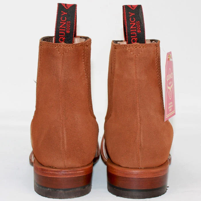 Botines Charros de Gamuza Punta Cuadrada para Mujer Quincy - Image 4