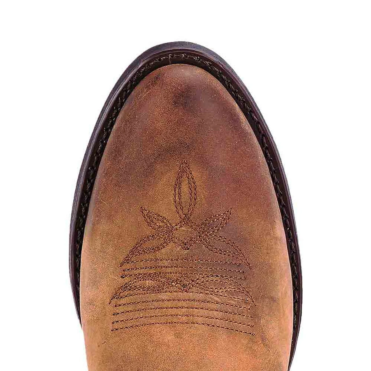 Bridget Tan Distressed Leather Boots by Laredo - Image 2