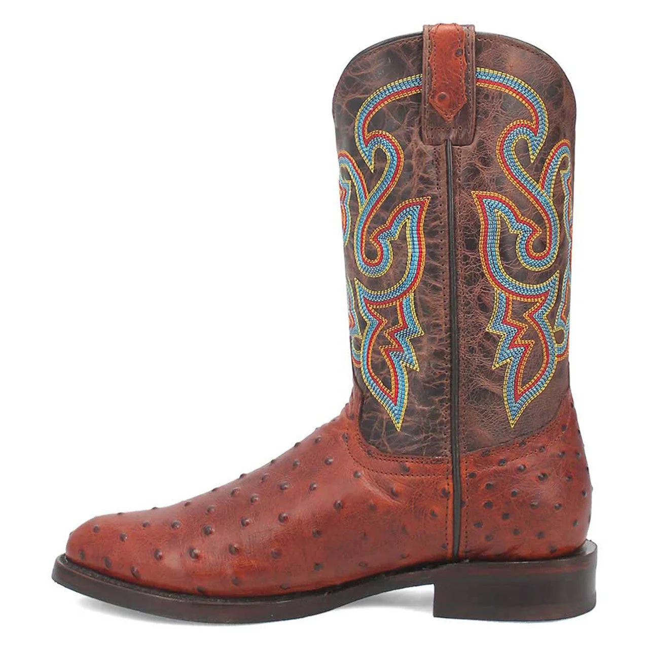 Dingo Brown Lizard Print Leather Boots - Image 3