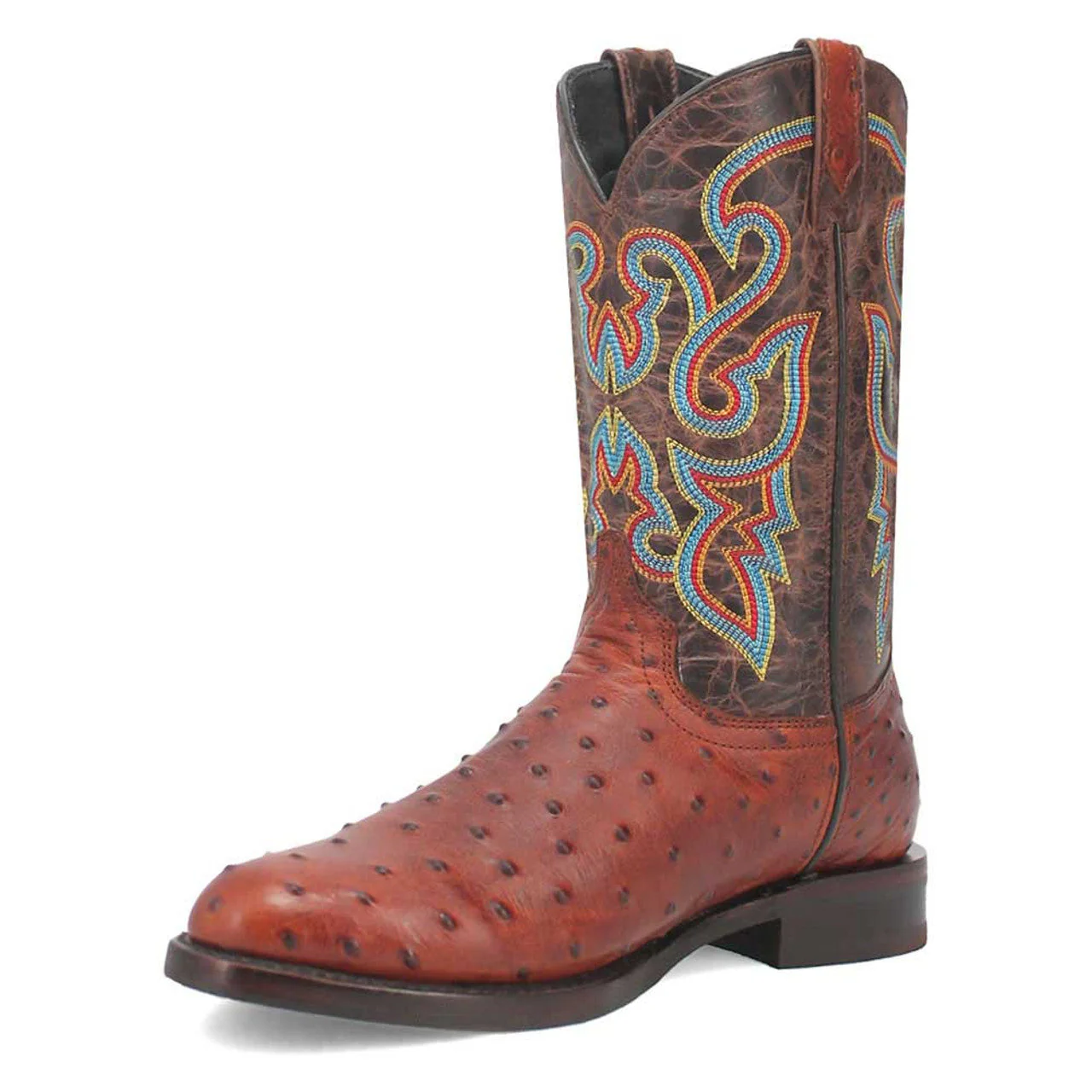 Dingo Brown Lizard Print Leather Boots - Image 6