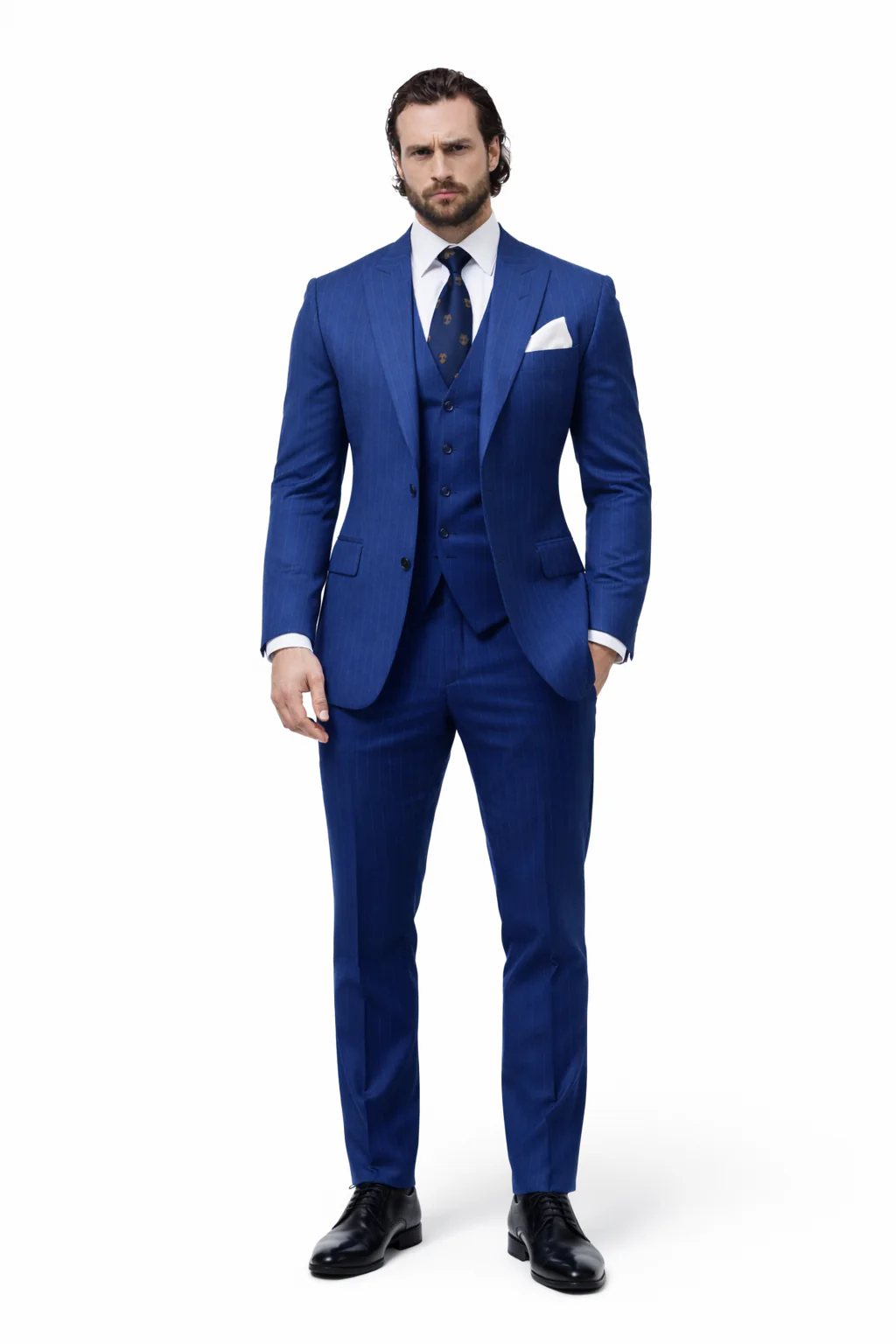 Bullet Train Tangerine Blue Suit - Image 3
