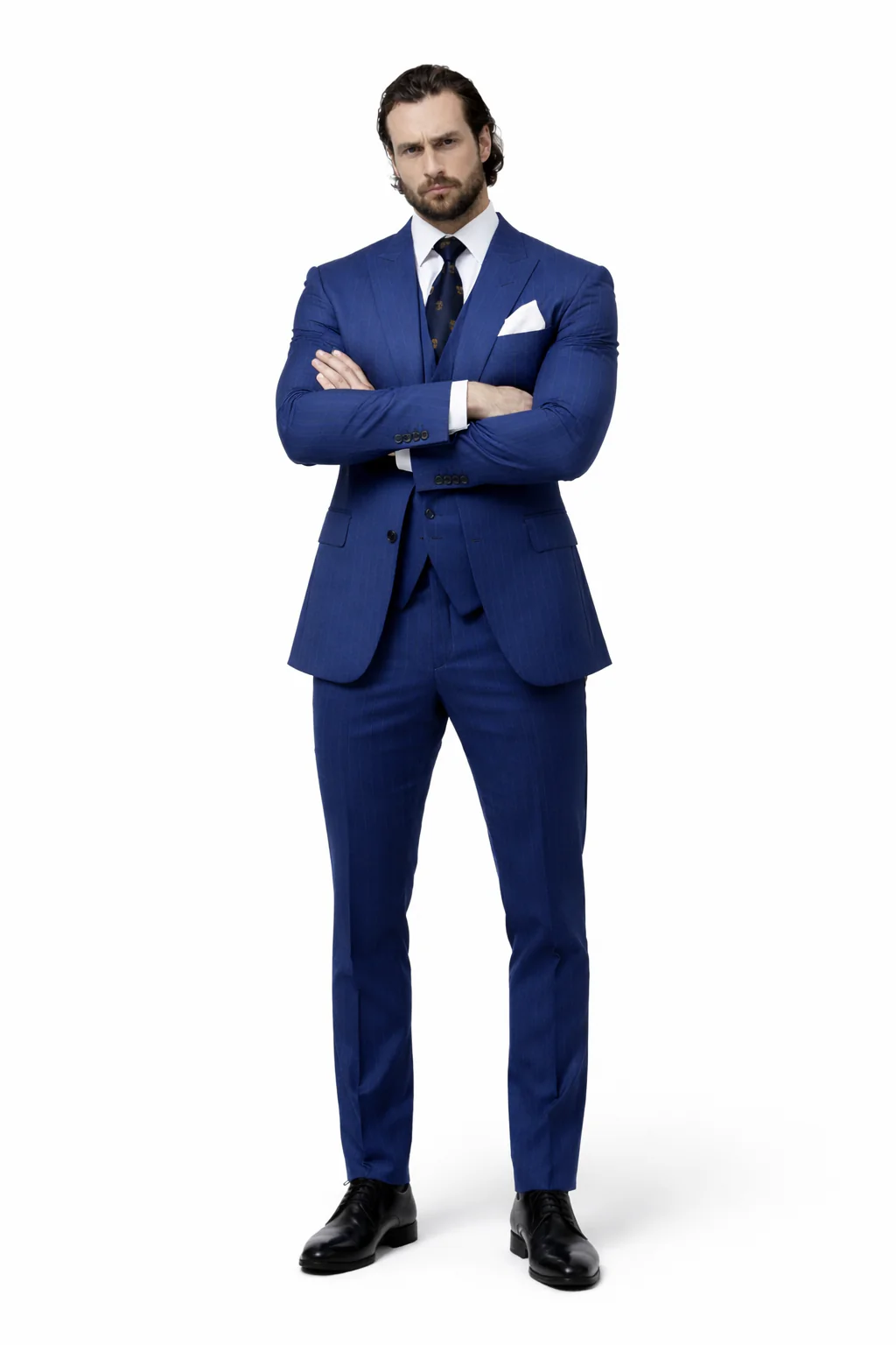 Bullet Train Tangerine Blue Suit - Image 9
