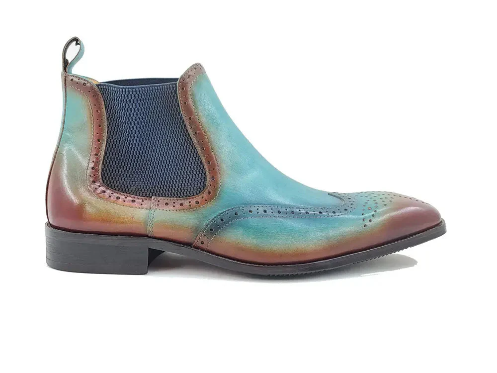 Burnished Calfskin Wingtip Boot - Image 4