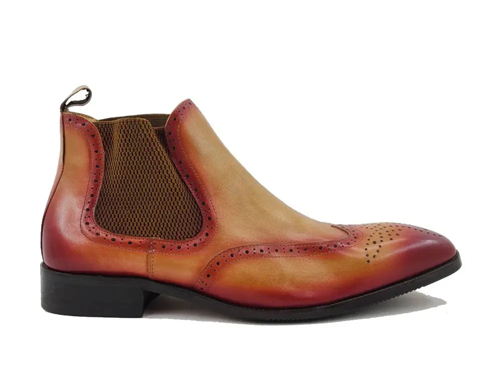 Burnished Calfskin Wingtip Boot - Image 7
