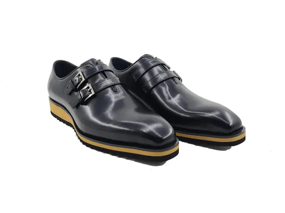 Burnished Double Monk Whole Cut Shoe - Image 2