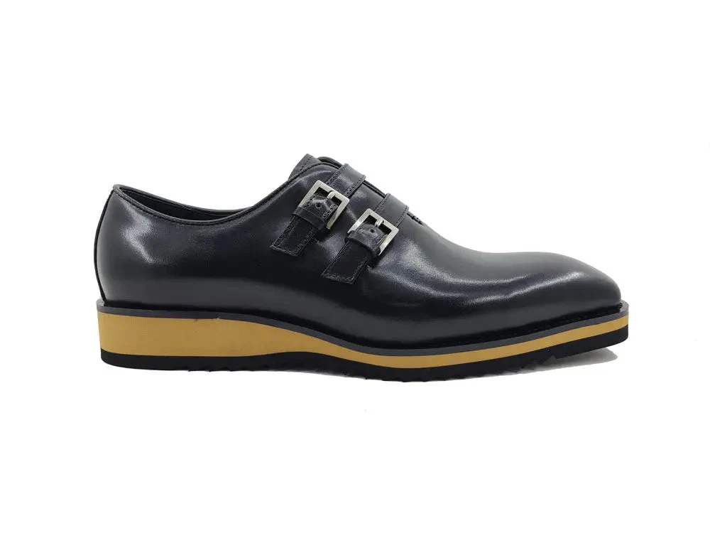 Burnished Double Monk Whole Cut Shoe - Image 3