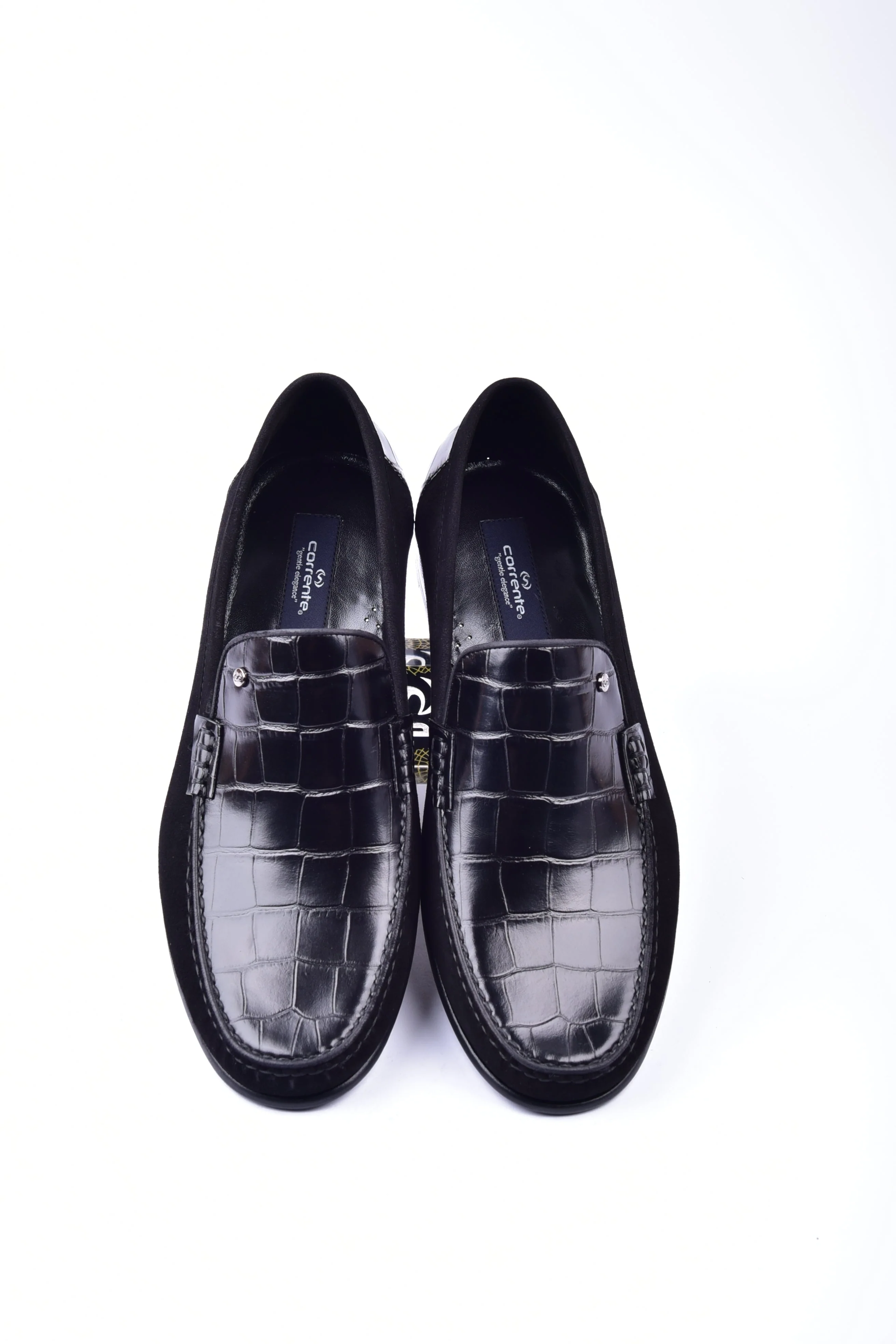 C0014057-3898C Suede And Croco print vamp-Black - Image 3