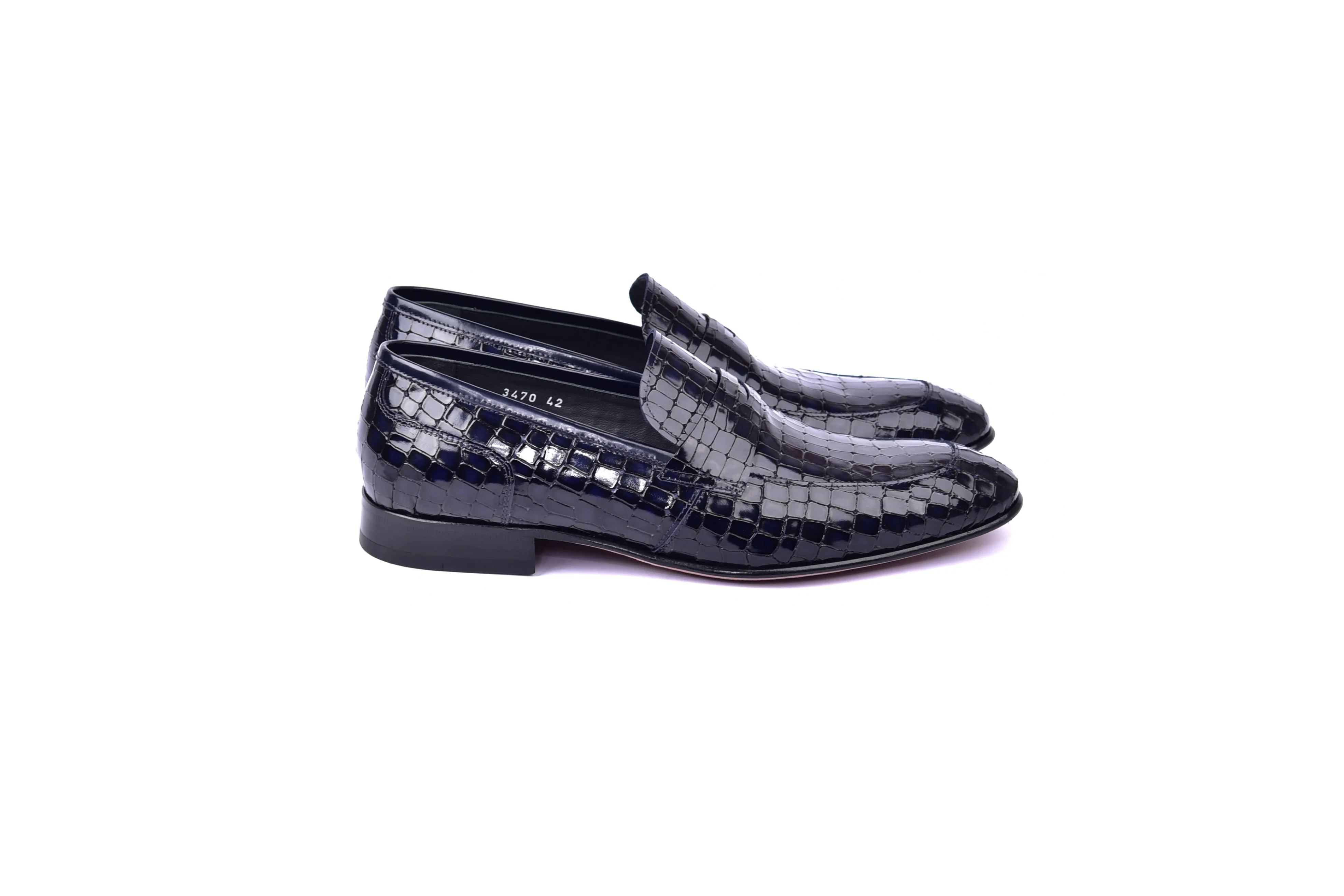 C01704-3470C Croco Leather - Dark Navy - Image 2