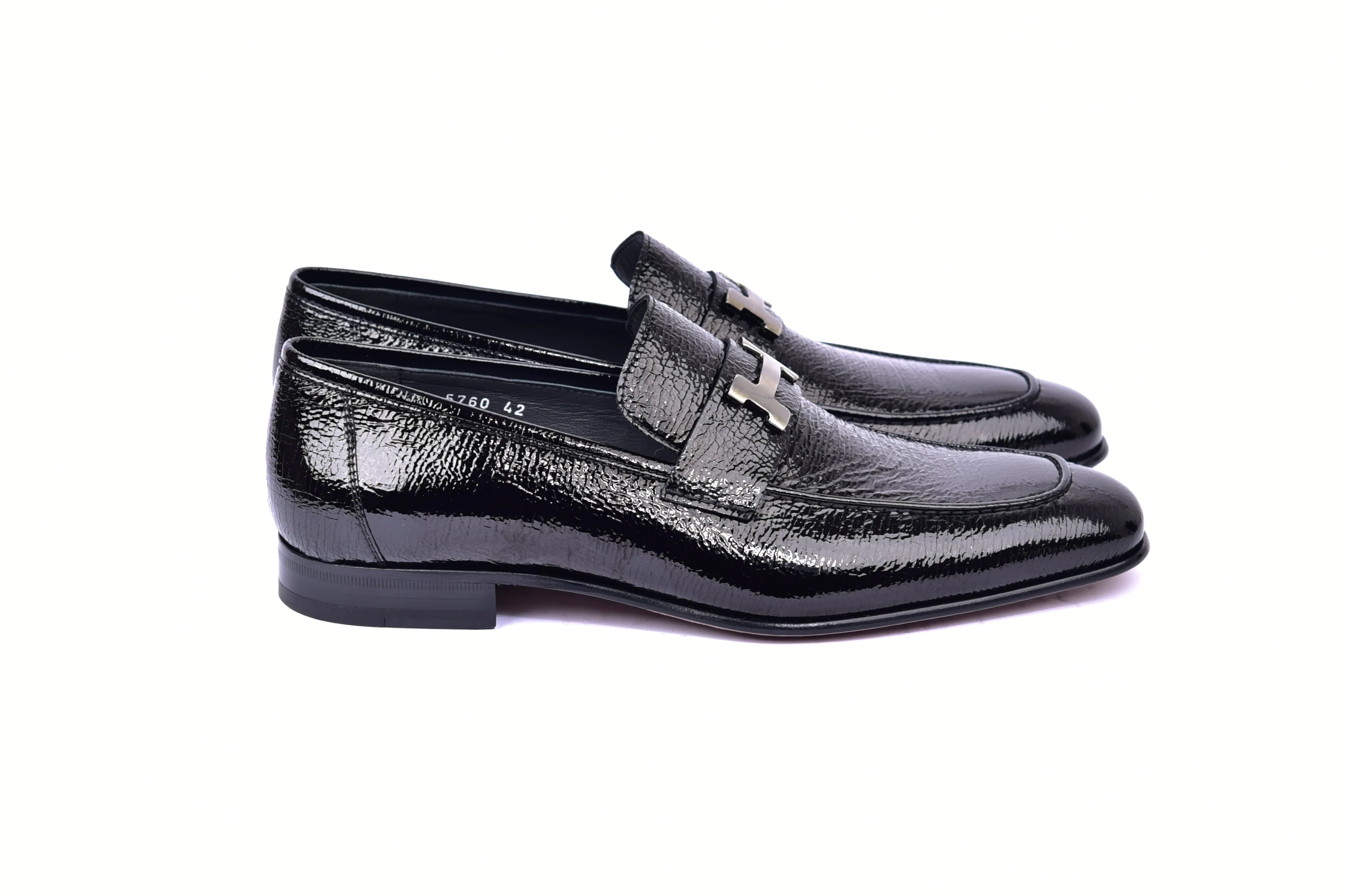 C01998-5760V H buckle Vita Calf Skin-Black - Image 4