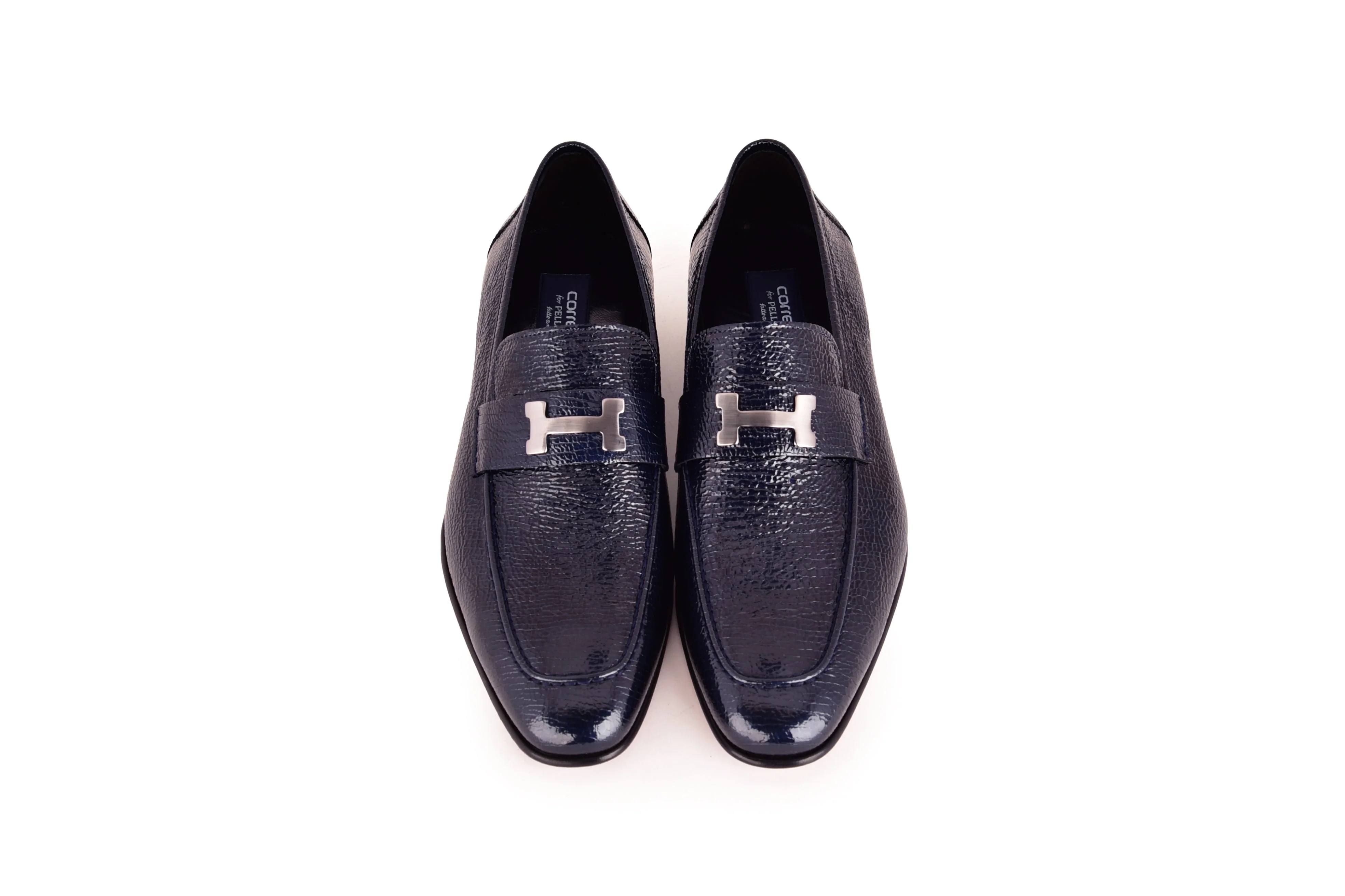 C02001-5760V H buckle Vita Calf Skin- Navy - Image 3