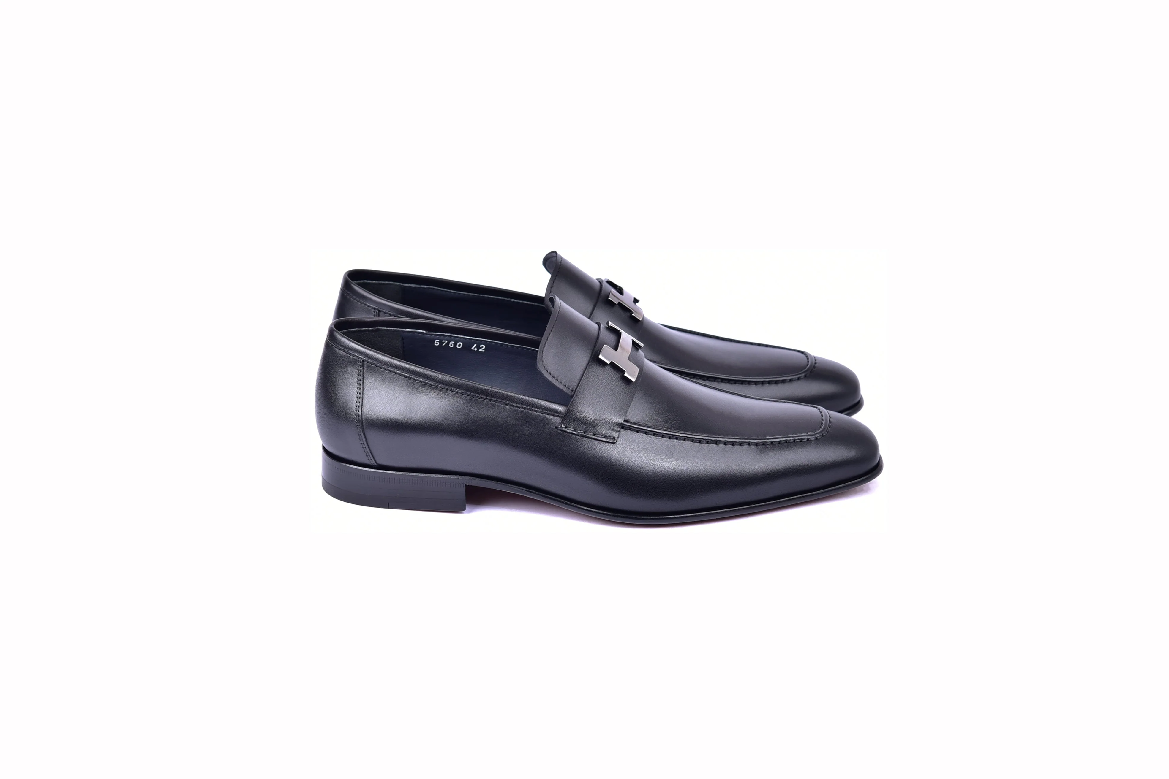 C021-5760 H Buckle Black Calf - Image 2