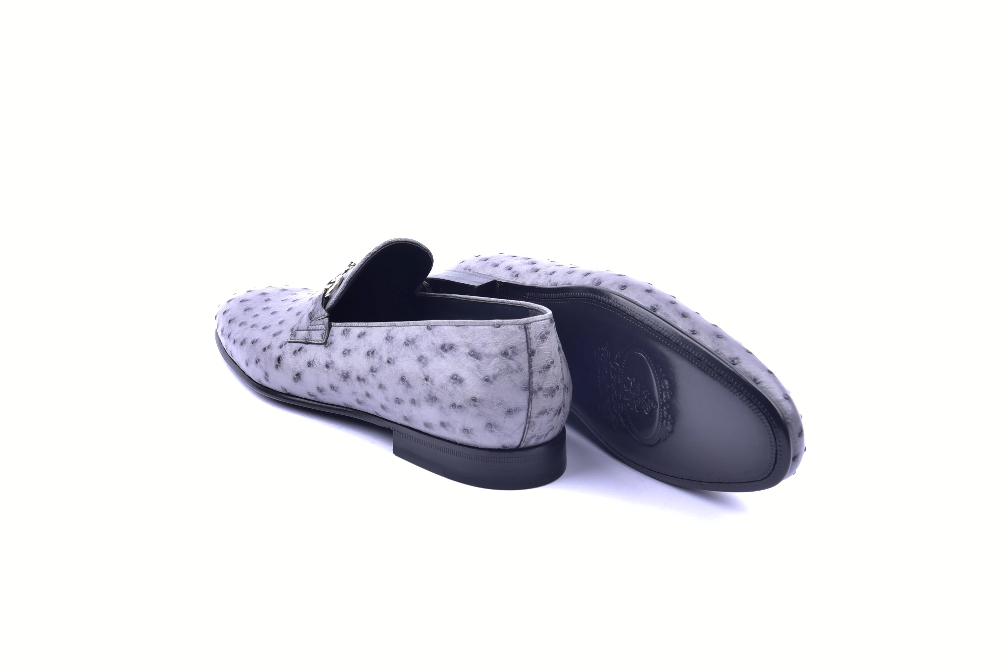 C02206-5405 Genuine Ostrich- Grey - Image 3