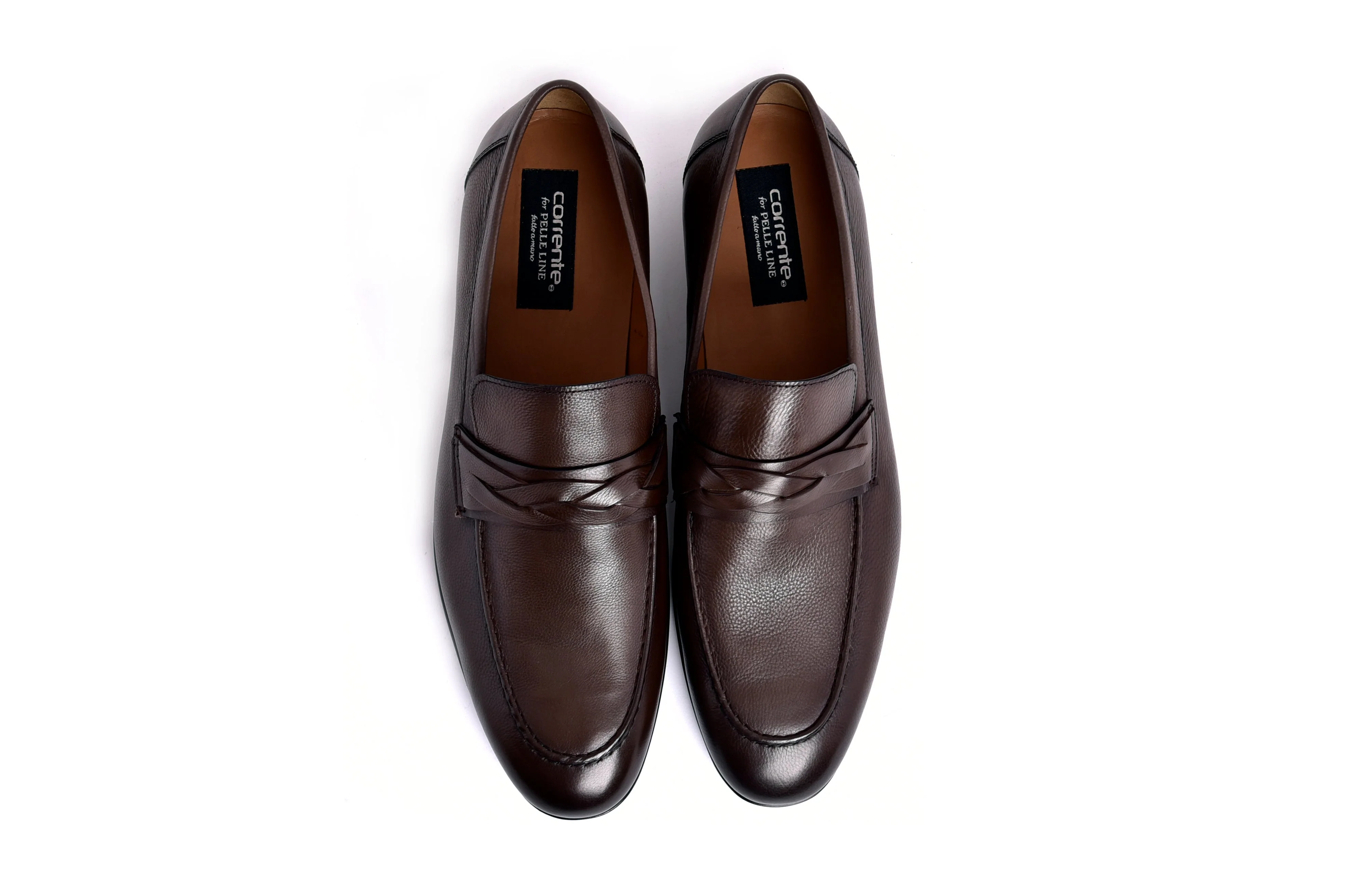 C161-5532 Deer skin Loafer- Brown - Image 2