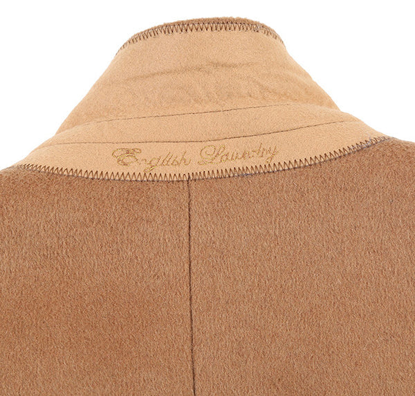 Camel Fall/Winter Essential Slim Fit Overcoat Wool Blend - Image 3