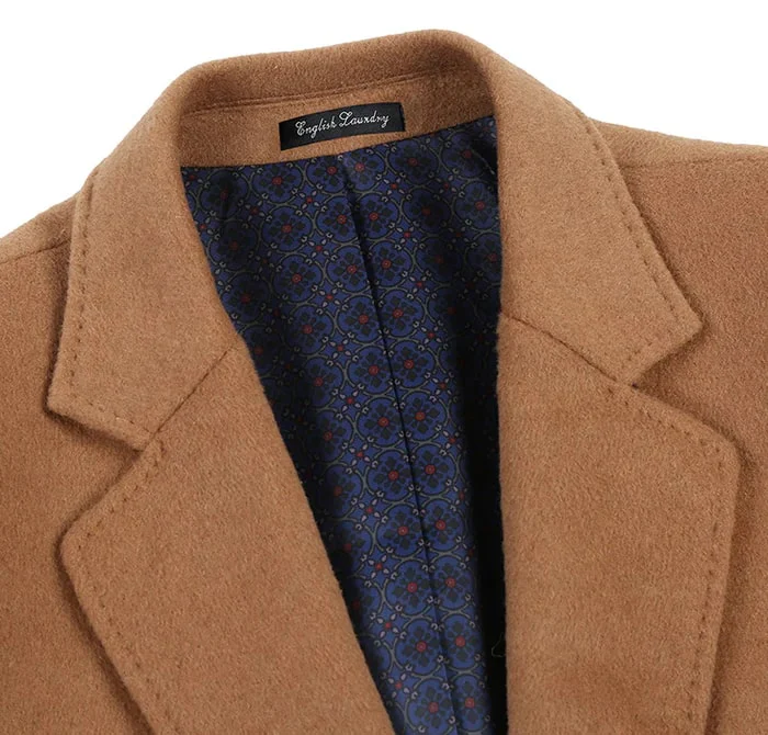 Camel Fall/Winter Essential Slim Fit Overcoat Wool Blend - Image 6