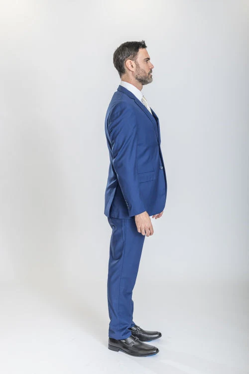 Caravelli Suit - Designer Caravelli Jacket and Pants in Color Solid Cobalt - Image 3