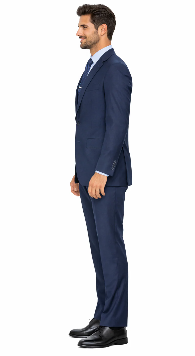Carlo Lusso French Blue Two-button Suit - Image 3