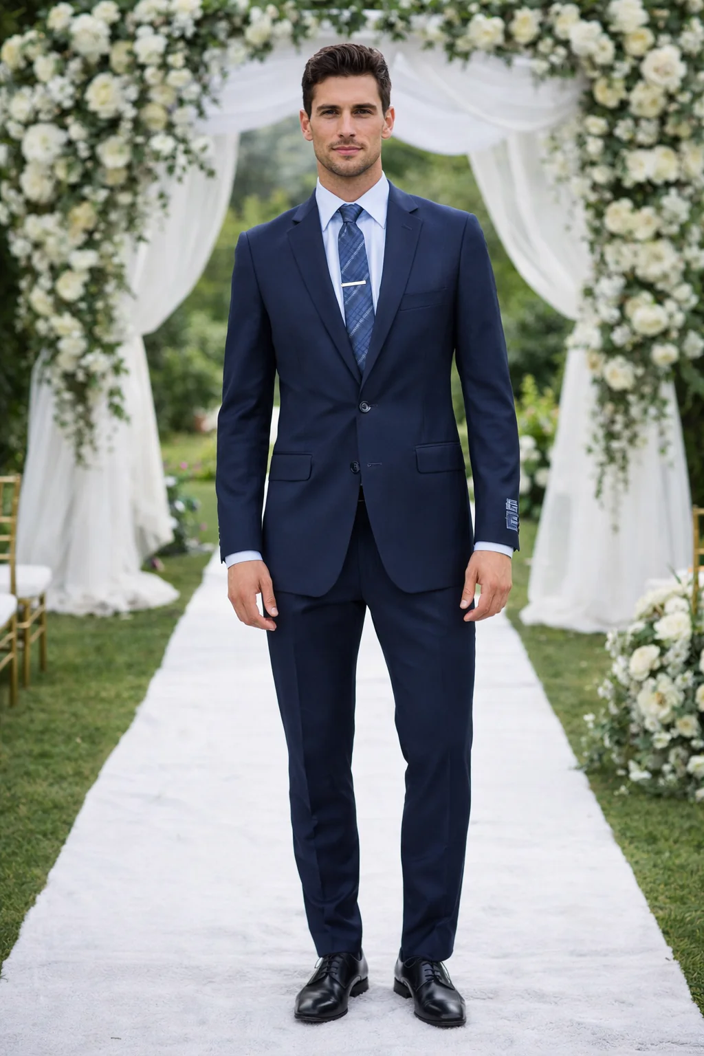 Carlo Lusso French Blue Two-button Suit - Image 6
