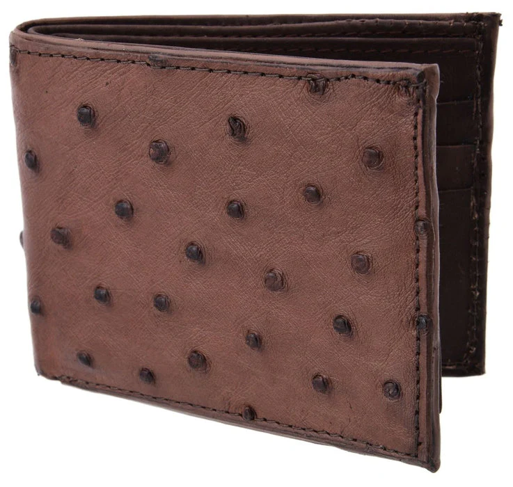 Cartera de Avestruz Original Color Cafe