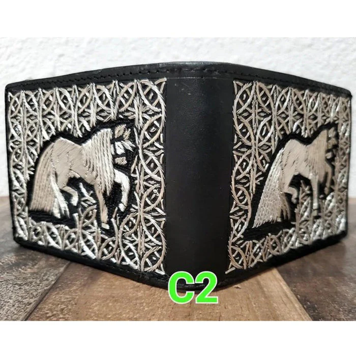 Cartera de Hilo de Plata Original Mil Aros con Caballo
