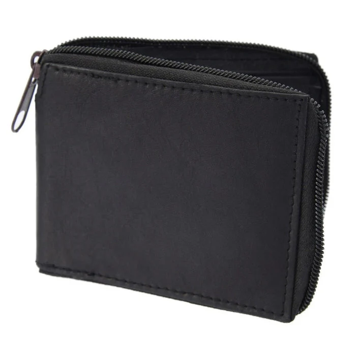 Cartera de Piel con Cierre