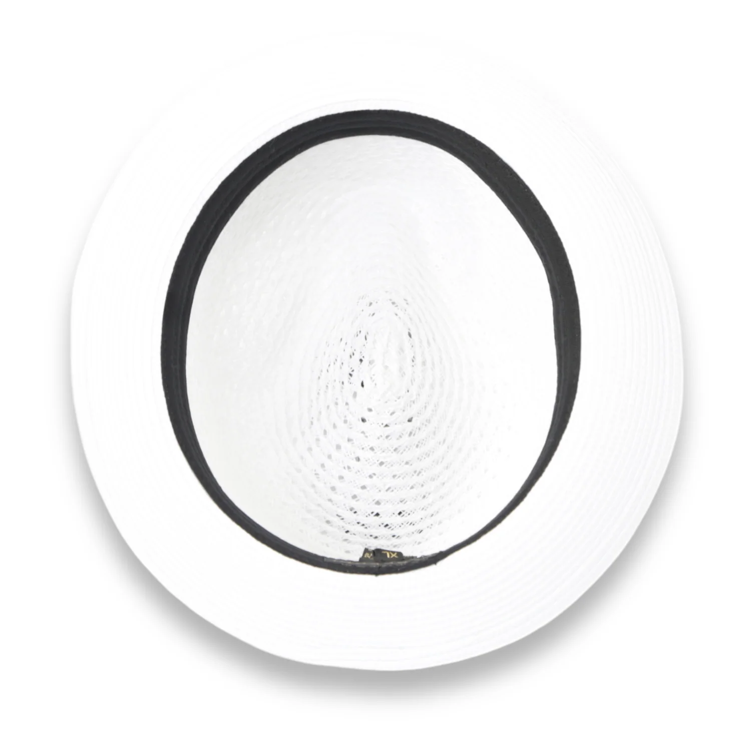 Castor Crushable Straw Hat Fedora in White - Image 3