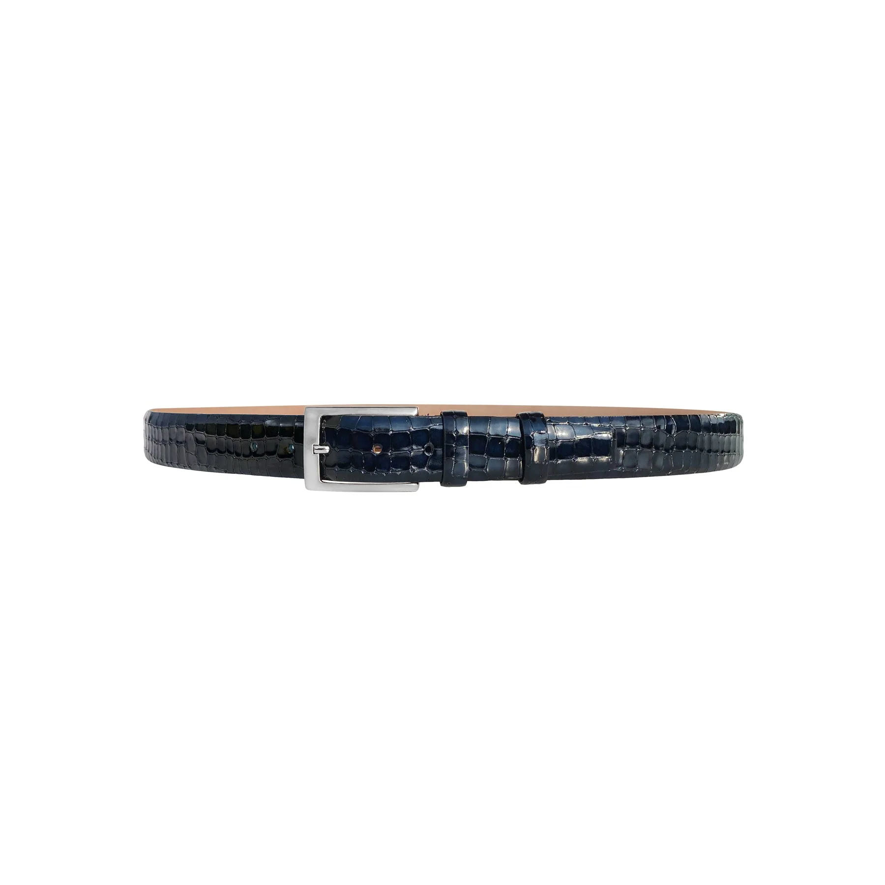 CBelt -3470 Croco Leather Belt - Navy - Image 2