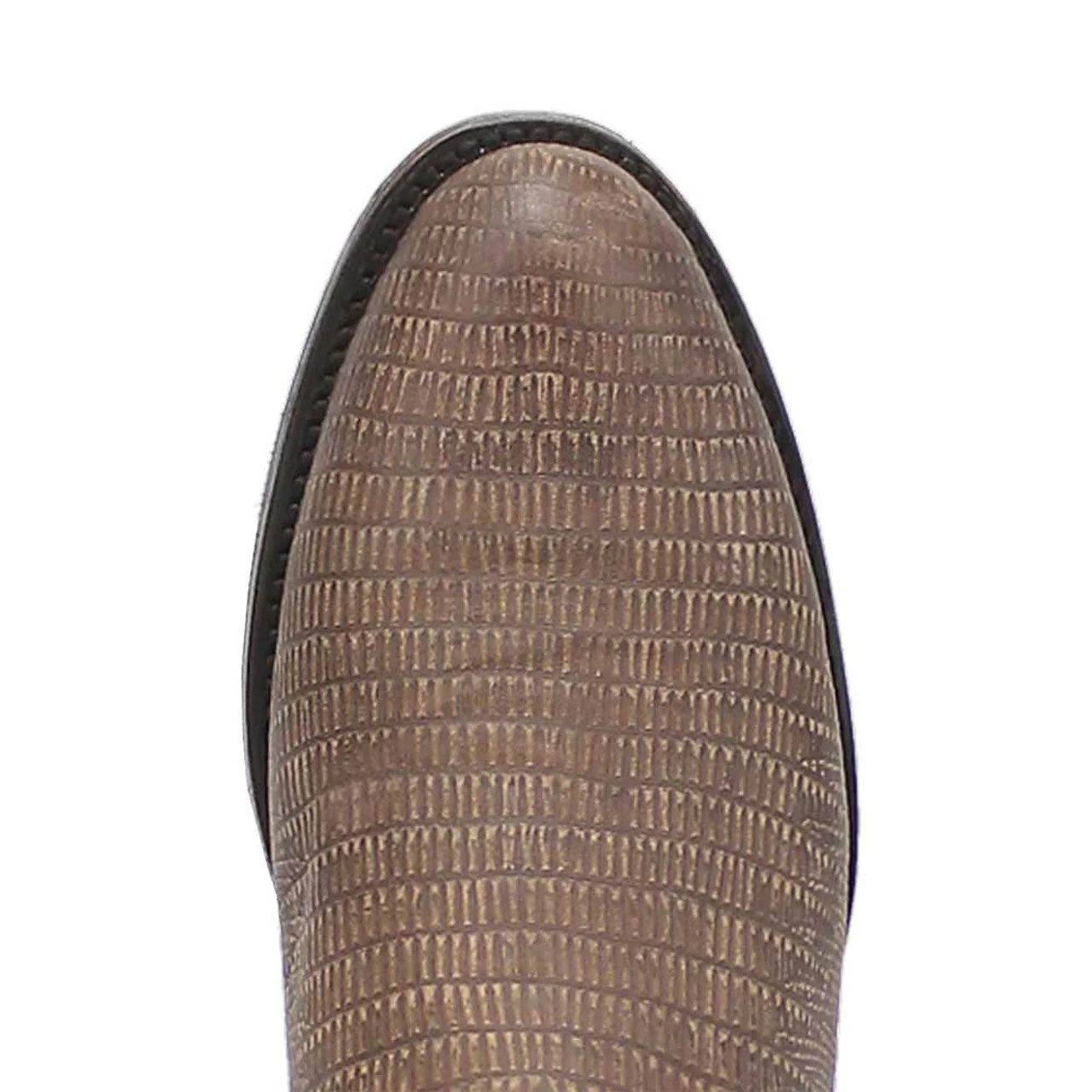 Dingo Cement Lizard Print Snip Toe Leather Boots - Image 3