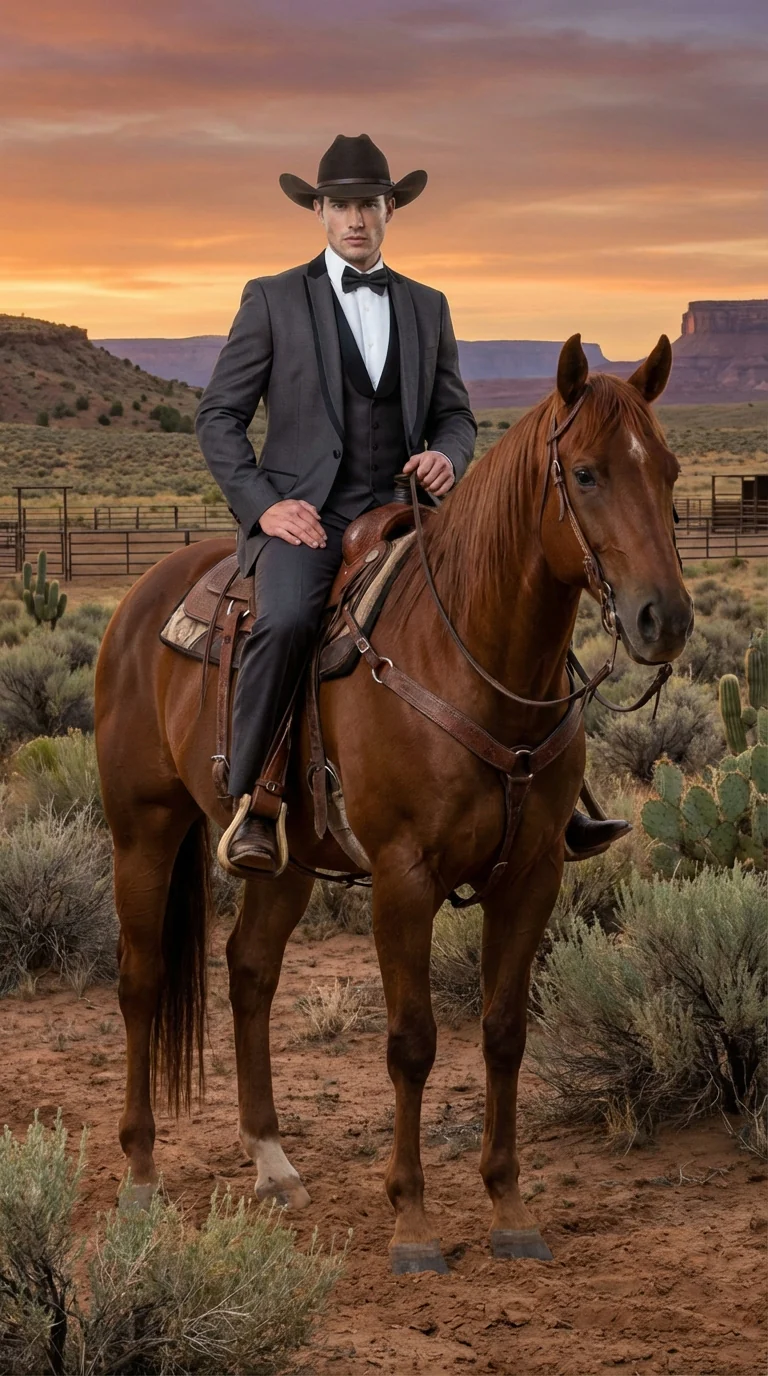 Charcoal Gray Western Tuxedo for Men | Classic Three Piece Formal Wedding and Evening Cowboy Tuxedo Suit With Trim Peak Lapel - Image 3
