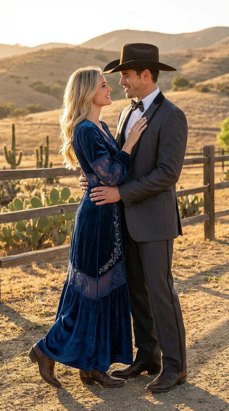 Charcoal Gray Western Tuxedo for Men | Classic Three Piece Formal Wedding and Evening Cowboy Tuxedo Suit With Trim Peak Lapel - Image 8