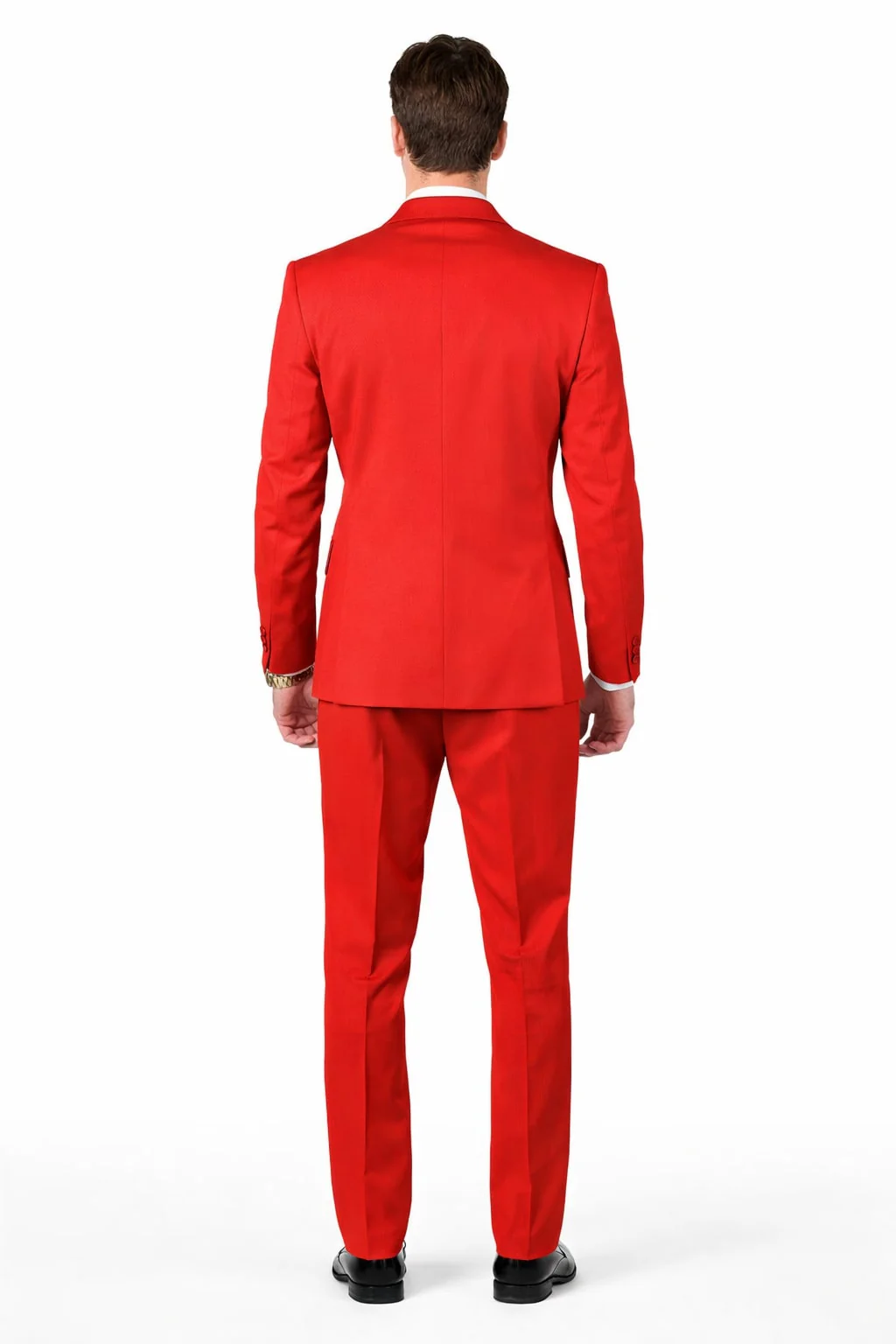 Classic Red Shawl Lapel Tuxedo for Men | 1-Button 4-Piece Suit - Image 2