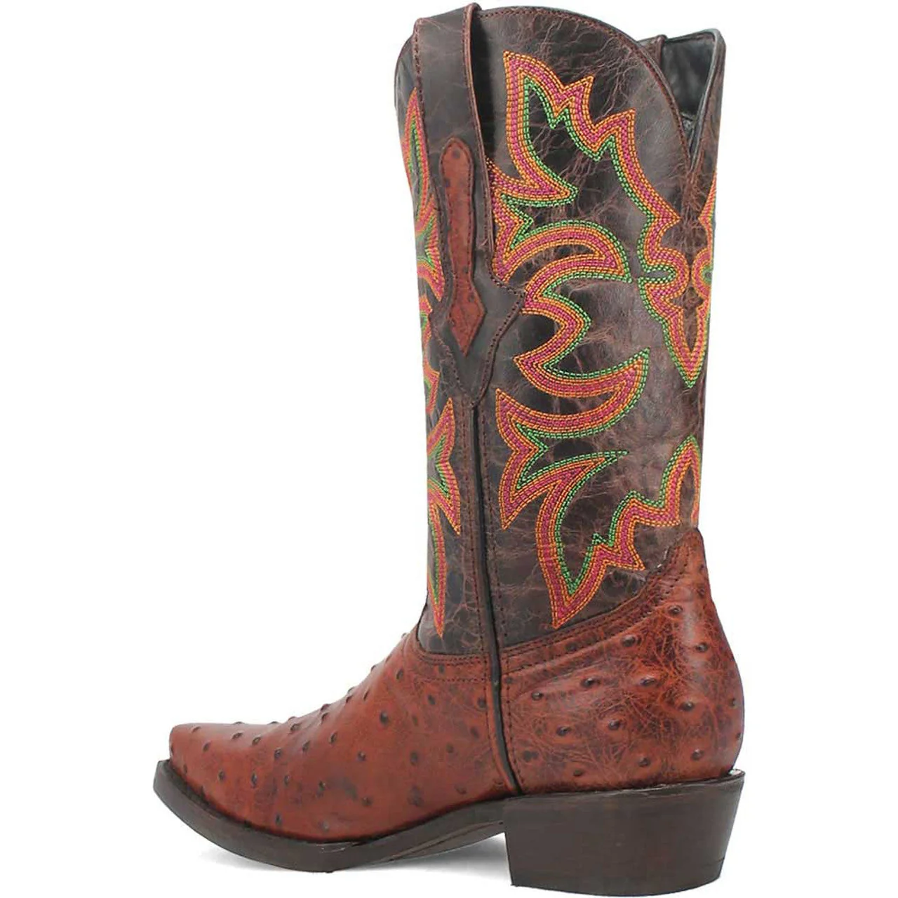 Dingo Cognac Snip Toe Cowboy Boot - Image 7