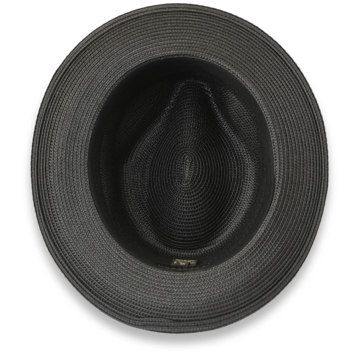 Tapa Crushable Straw Hat Fedora in Charcoal - Image 3