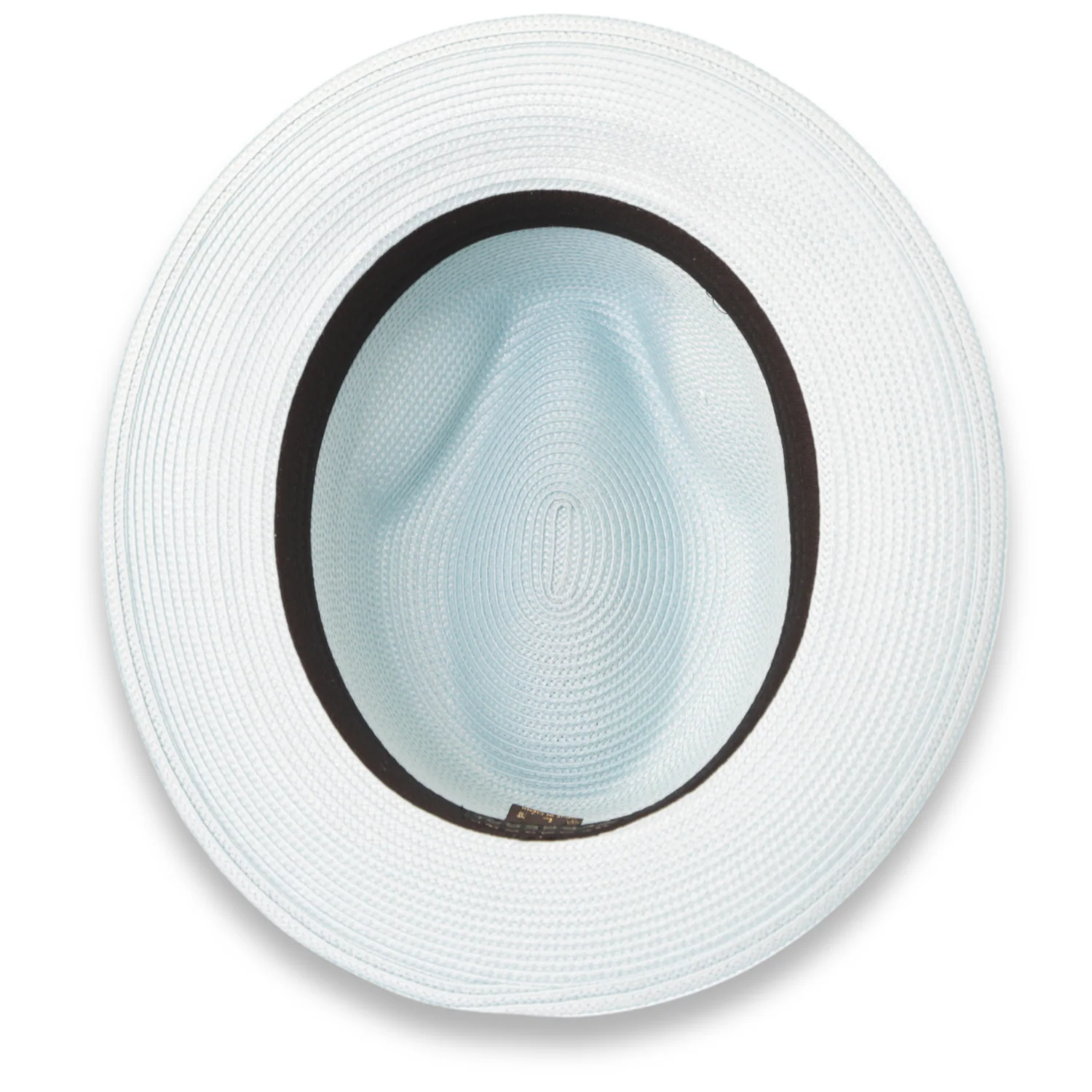 Tapa Crushable Straw Hat Fedora in Sky Blue - Image 3