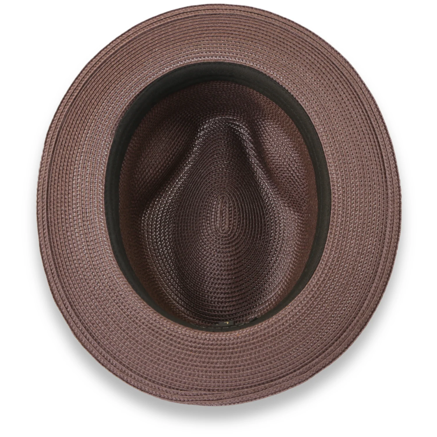 Tapa Crushable Straw Hat Fedora in Brown - Image 3
